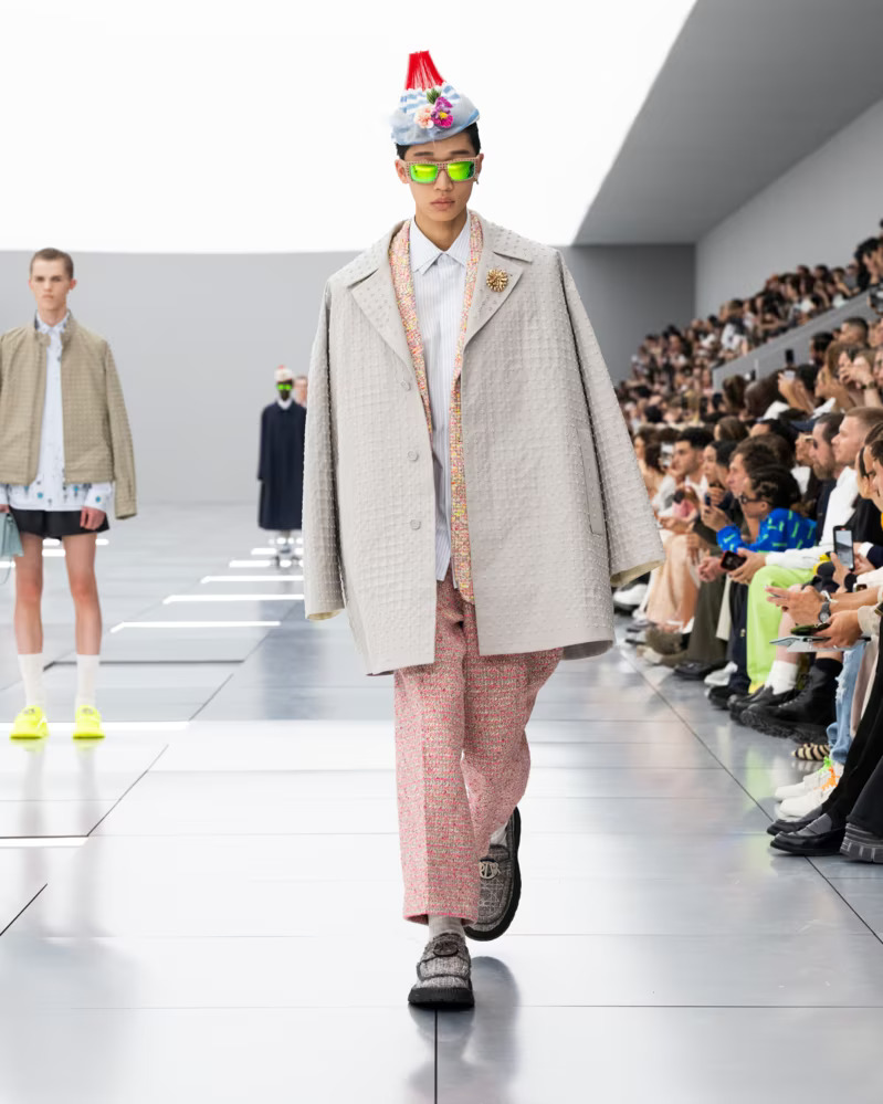 File photo dated June 20, 2019 of designer Virgil Abloh makes an appearance  on the runway during the Louis Vuitton Menswear Spring Summer 2020 show as  part of Paris Fashion Week in