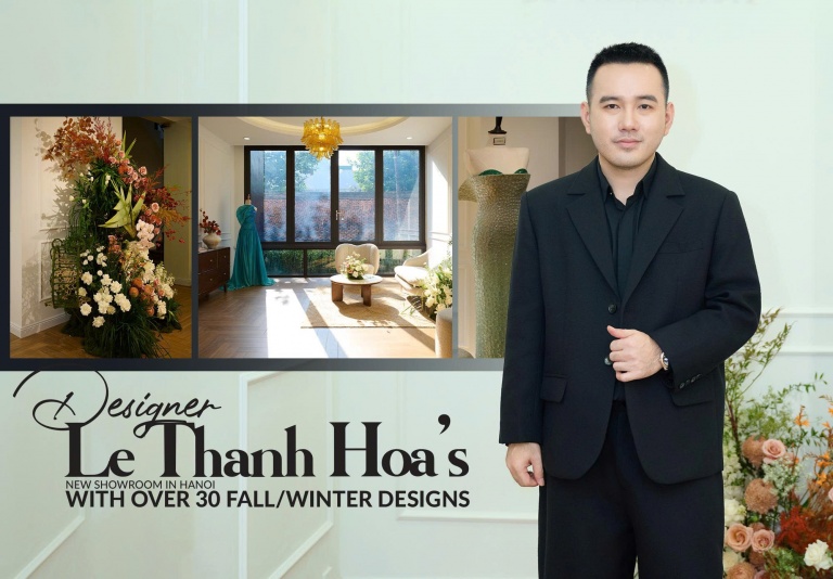 Designer Le Thanh Hoa’s new showroom in Hanoi with over 30 Fall/Winter designs