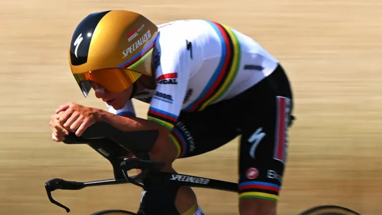 Evenepoel powers to Dauphiné lead with commanding time trial victory