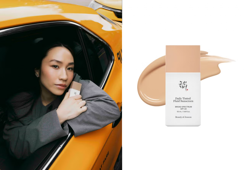 Sandy Liang is the face of Beauty of Joseon’s first tinted mineral sunscreen