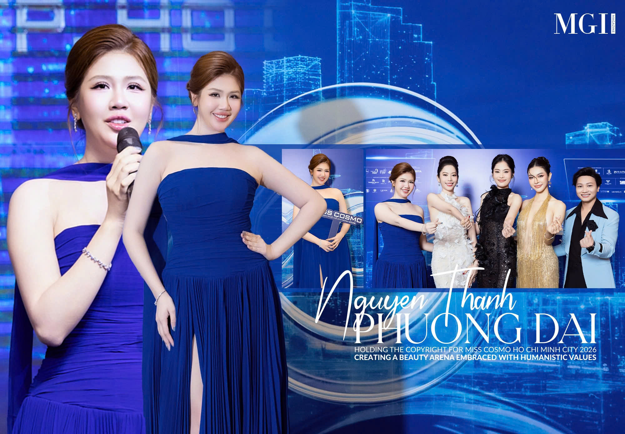 Nguyen Thanh Phuong Dai holding the copyright for Miss Cosmo Ho Chi Minh City 2026: Creating a beauty arena embraced with humanistic values