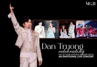 Dan Truong celebrating his 30-year singing career with an emotional live concert