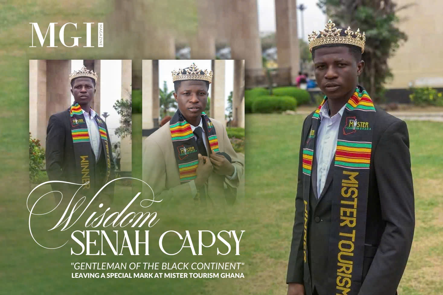 Wisdom Senah Capsy - "Gentleman of the Black Continent" leaving a special mark at Mister Tourism Ghana