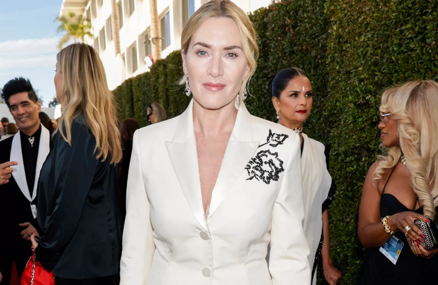 Kate Winslet Puts a Surprisingly Sexy Twist on an All-Business Suit at 2025 Golden Globes