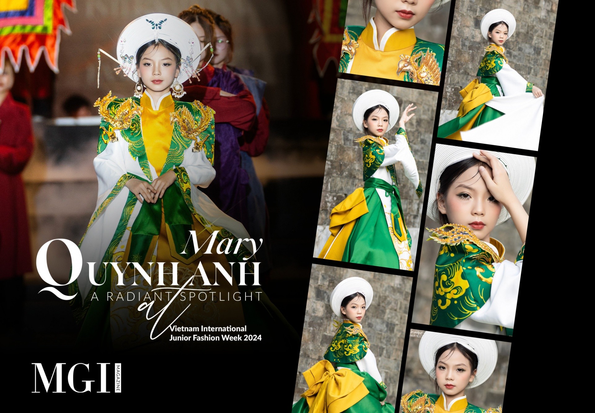 Mary Quynh Anh - A radiant spotlight at Vietnam International Junior Fashion Week 2024