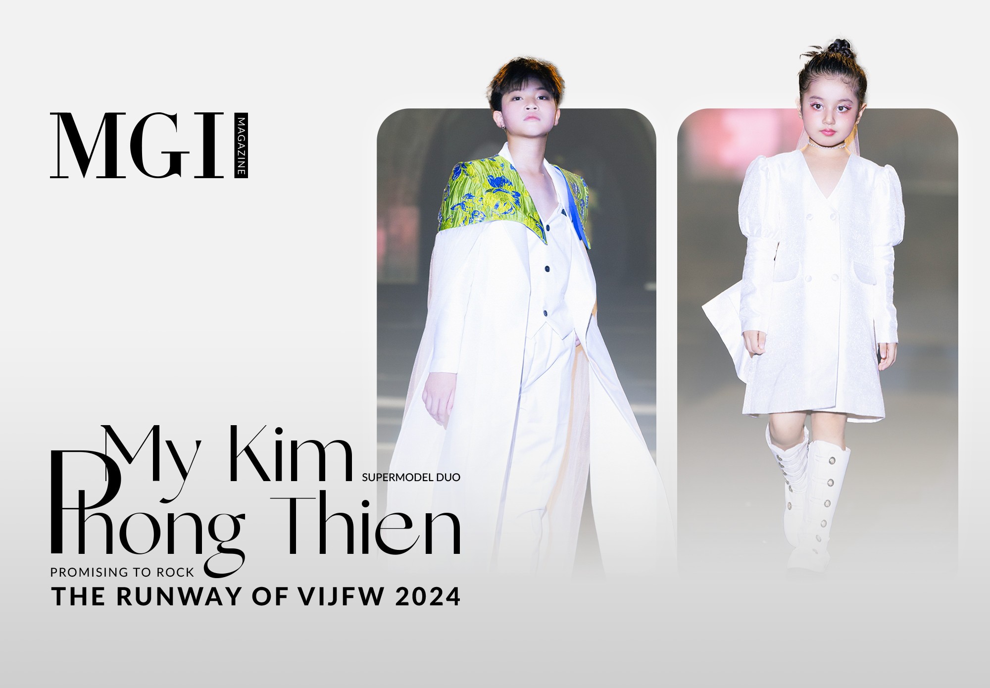 Supermodel duo My Kim - Phong Thien promising to rock the runway of Vietnam International Junior Fashion Week 2024