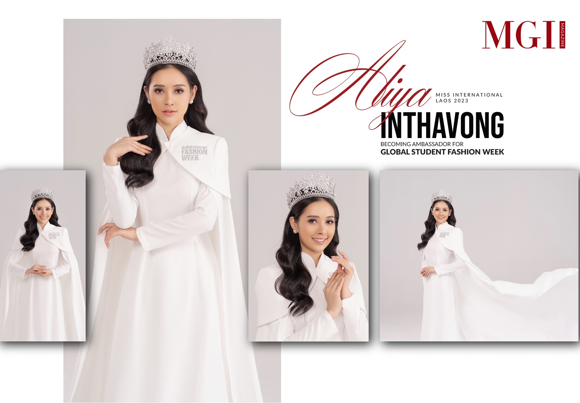 Miss International Laos 2023 - Aliya Inthavong becoming Ambassador for Global Student Fashion Week