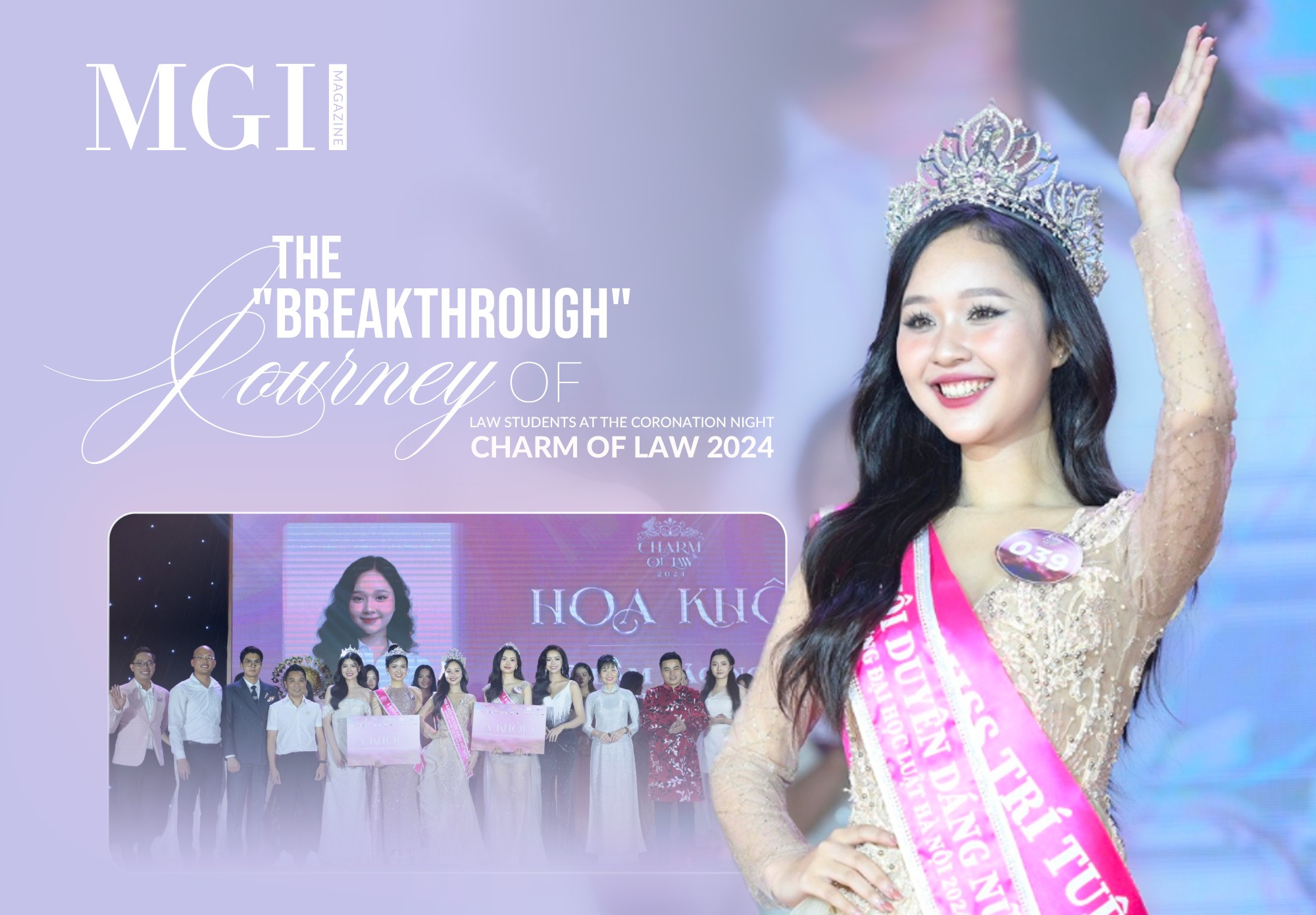 The "breakthrough" journey of Law students at the Coronation Night of Charm of Law 2024