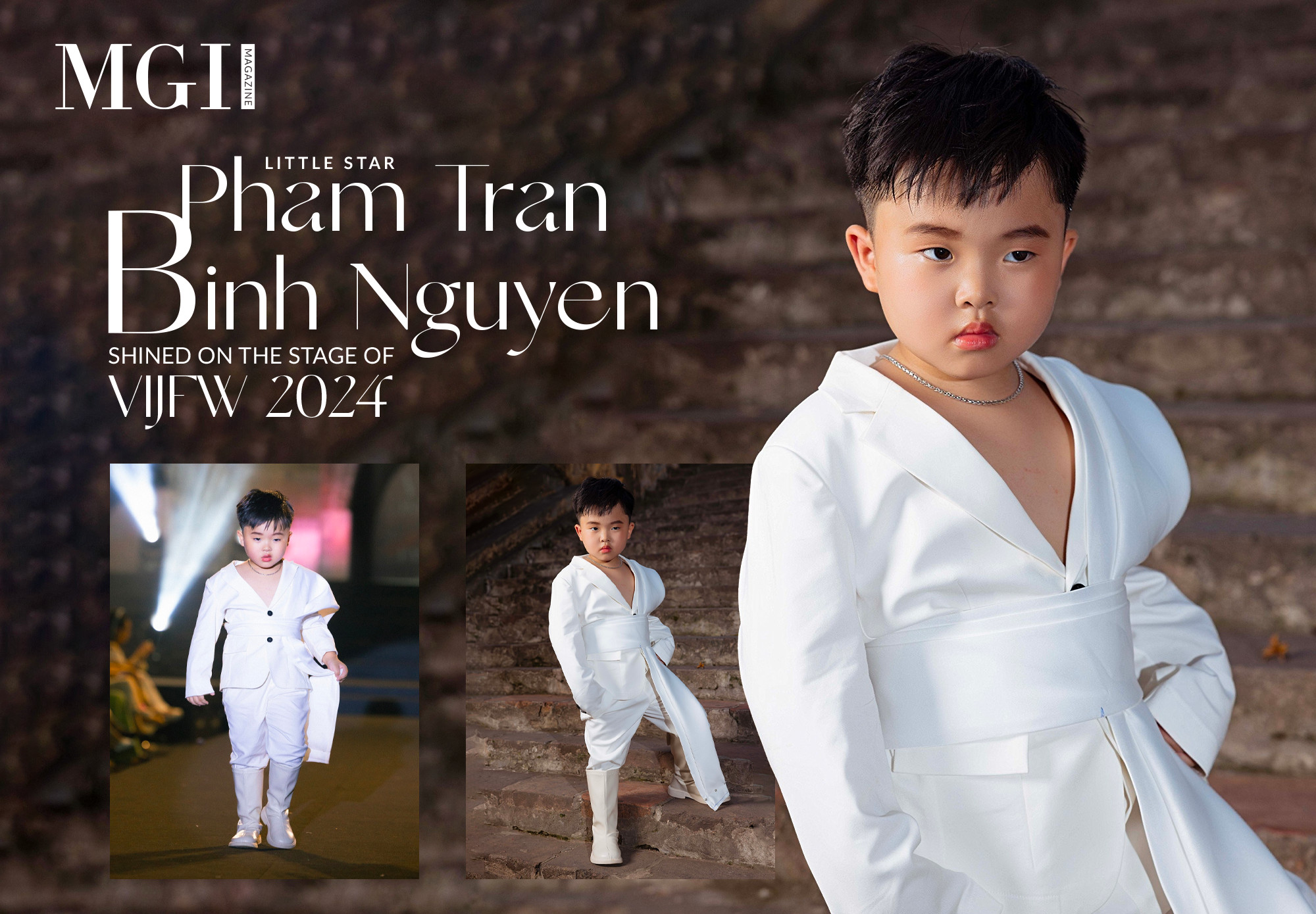 Little star Pham Tran Binh Nguyen shined on the stage of VIJFW 2024