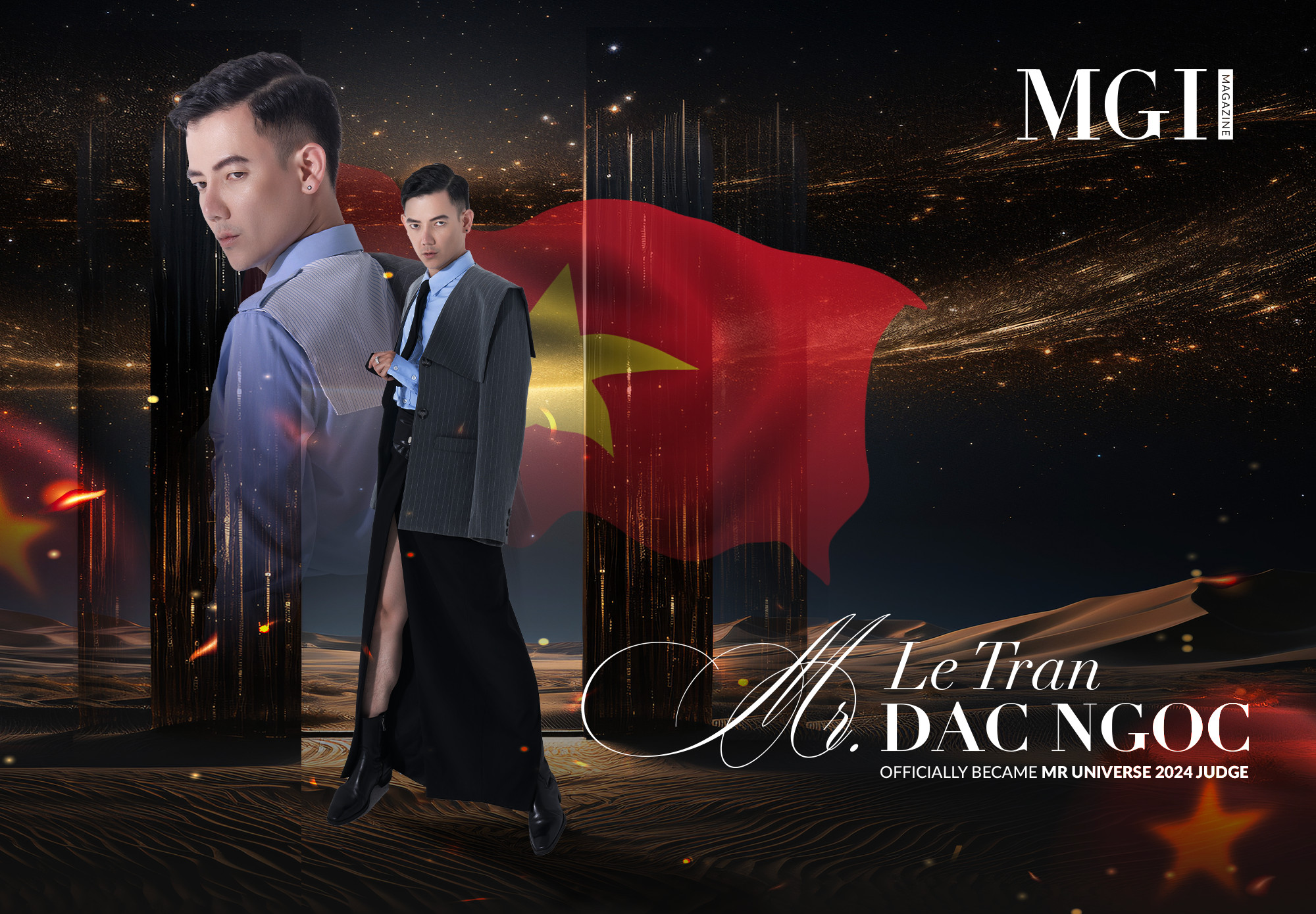 Mr. Le Tran Dac Ngoc officially became Mr Universe 2024 judge
