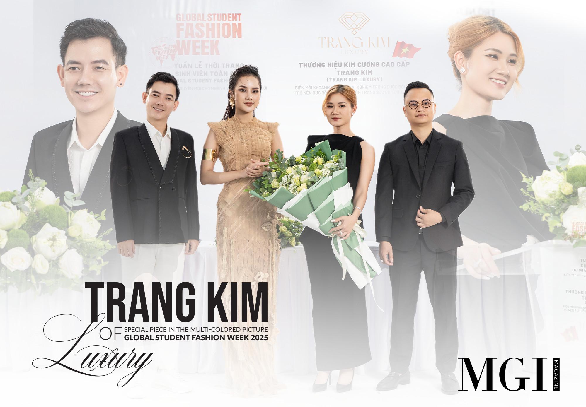 Trang Kim Luxury - Special piece in the multi-colored picture of Global Student Fashion Week 2025