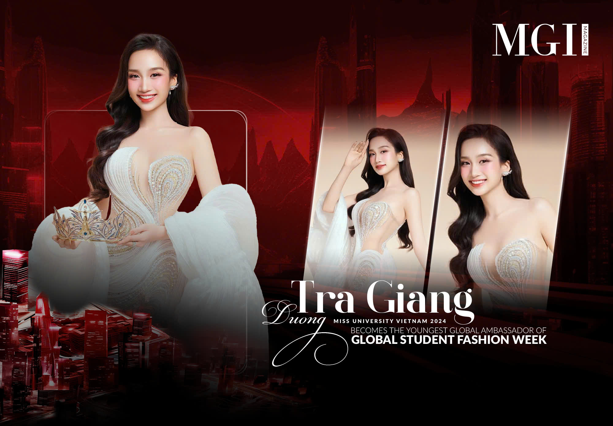 Duong Tra Giang: Miss University Vietnam 2024 to become Global Student Fashion Week’s youngest Global Ambassador