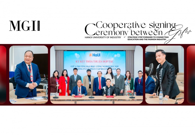 Cooperative signing ceremony between GSFW and Hanoi University of Industry: Strategic step forward to connecting education and the fashion industry