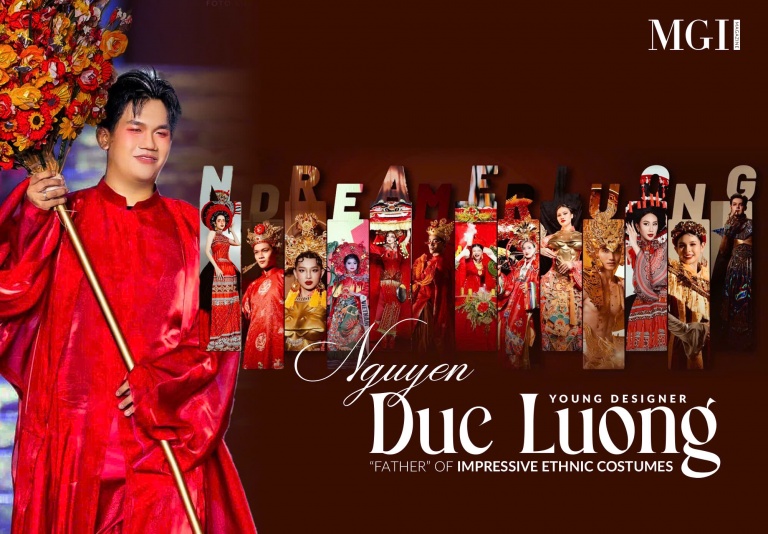 Young designer Nguyen Duc Luong – “Father” of impressive ethnic costumes