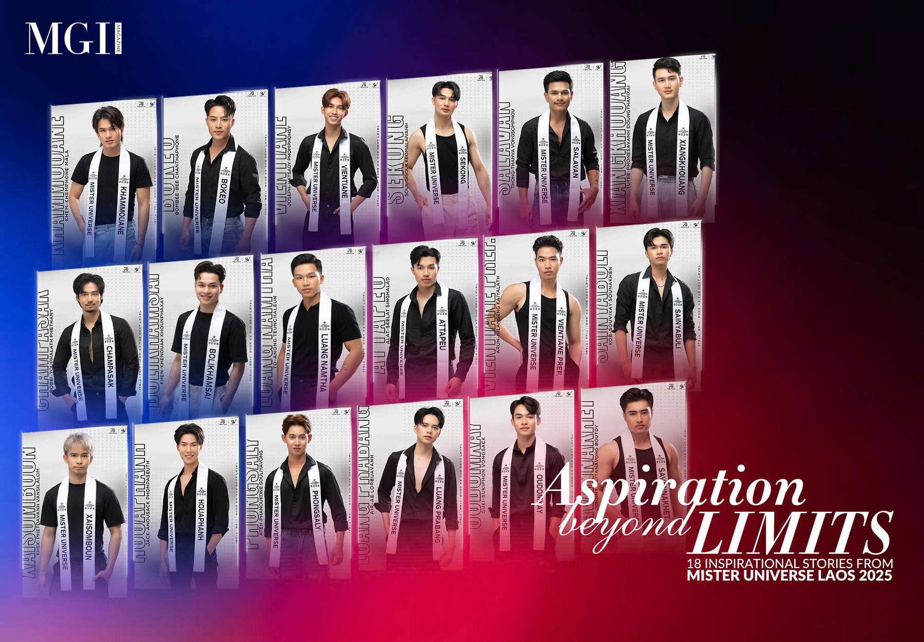 Aspiration beyond limits: 18 inspirational stories from Mister Universe Laos 2025
