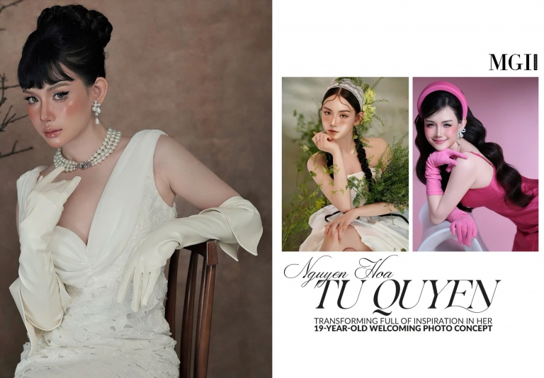 Nguyen Hoa Tu Quyen transforming full of inspiration in her 19-year-old welcoming photo concept