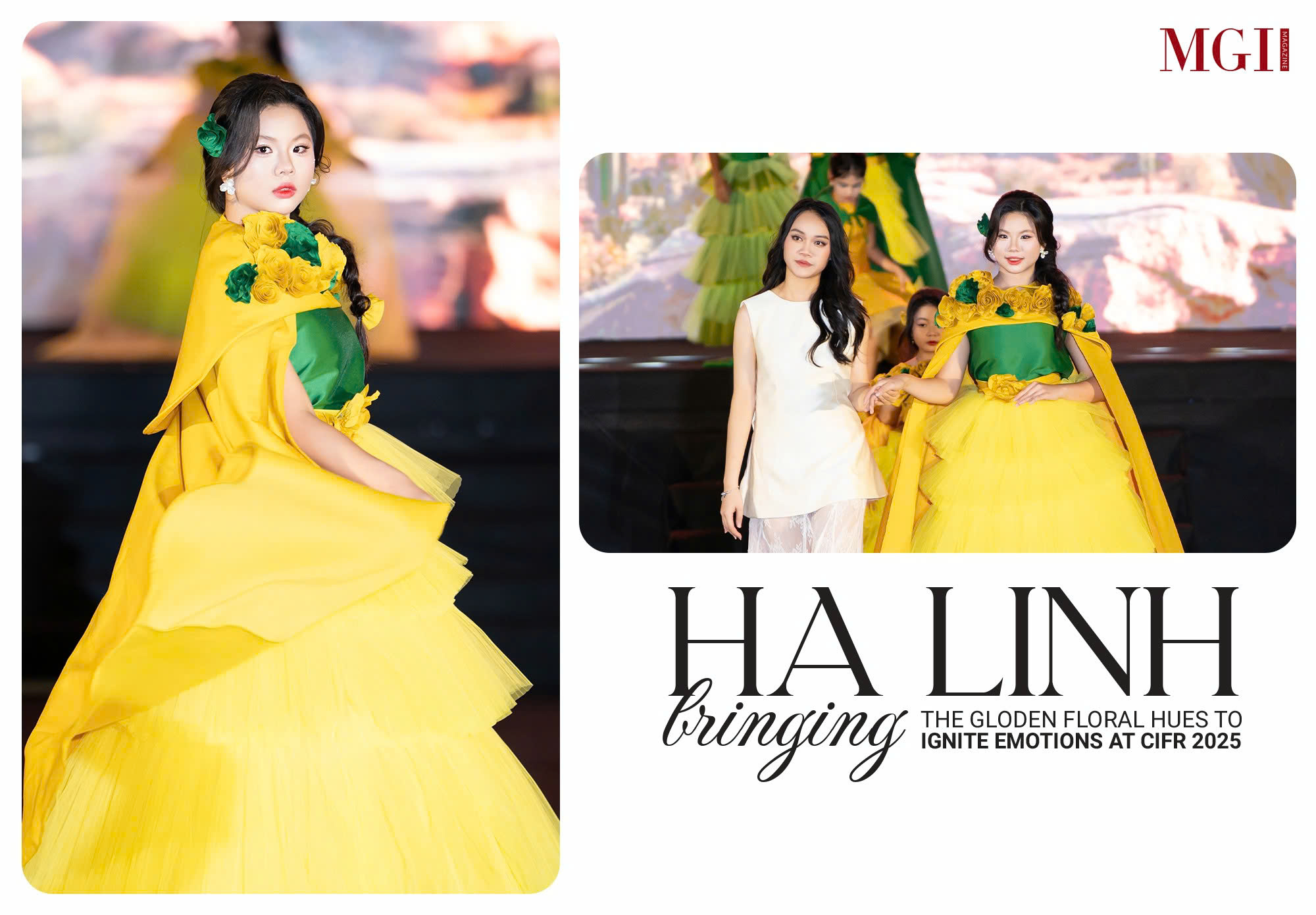 Ha Linh bringing the gloden floral hues to ignite emotions at CIFR 2025