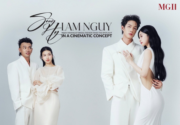Song Hy Lam Nguy: When Minimalist Bridal Fashion Takes the Spotlight in a Cinematic Concept