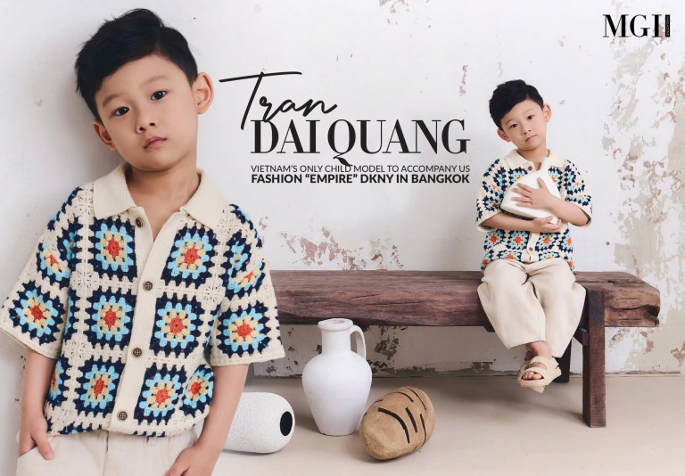Tran Dai Quang: Vietnam’s only child model to accompany US fashion “empire” DKNY in Bangkok